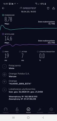 Wybór operatora LTE: T-mobile vs Orange, testy z Huawei B818