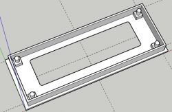 Display frame design with mounting brackets