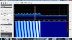 Szum na częstotliwościach 136.8-139 MHz przy odbiorze satelity NOAA z RTL SDR