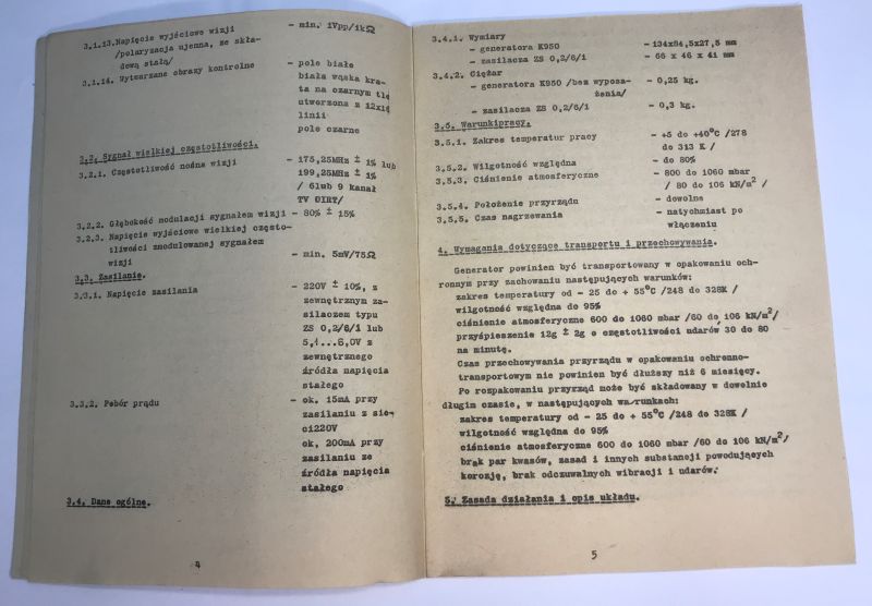 Retro unboxing – K950-type television test signal generator – 1985, interior, schematic diagram