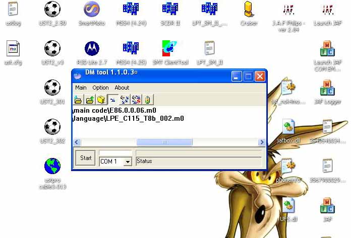 Motorola c139 - brak reakcji DMtool przy wgrywaniu pliku E86.0.0.06.m0