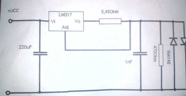 Dlaczego rezystor 5,45Ω w stabilizatorze LM317 się przegrzewa?
