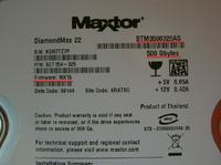 MAXTOR DMax 22 7200.11 500GB Odzysk danych Prosze o pomoc MAXTOR DMax 22 7200.11 500GB Odzysk danych Prosze o pomoc