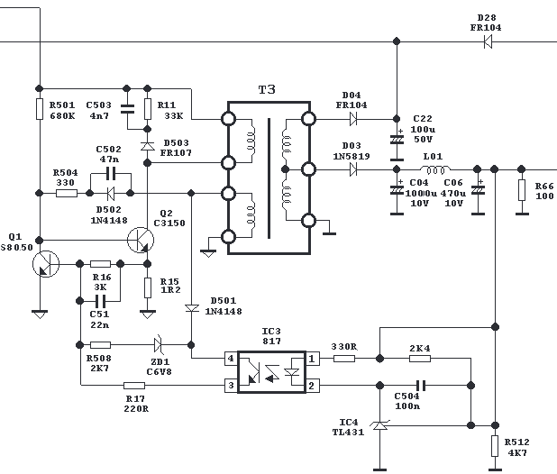 Procomp model KY-500W - identyfikacja elementów