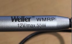 Weller WMRP soldering iron tip labeled 12V/max. 55W
