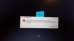 Błąd przy instalacji Windows - Shift+F10 nie działa, szukam diagnozy