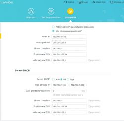 Brak internetu na głównym routerze przy użyciu TP-Link TL-WA850RE