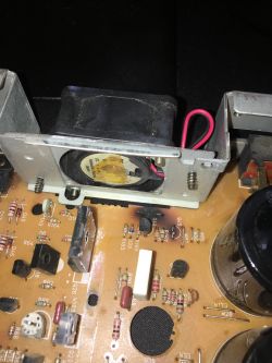 Kenwood-kac923 - Uszkodzony rezystor i tranzystor od wentylatora, wartości eleme