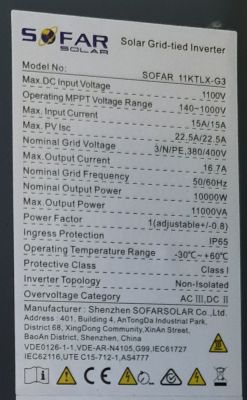 Brak pełnej mocy w instalacji 10 kWp i falowniku SOFAR