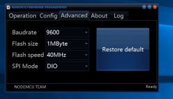 ESP8266-01 firmware update but no response to connection