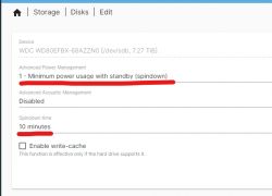 Eksperyment - oszczędzanie energii na serwerze z OpenMediaVault z trzema dyskami HDD