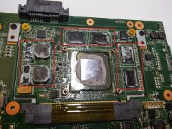 Asus N55SF - Wymiana pasty/kleju termoprzewodzącego na karcie grafiki