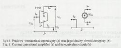 Analogia Prądowego Wzmacniacza Operacyjnego do standardowego wzmacniacza