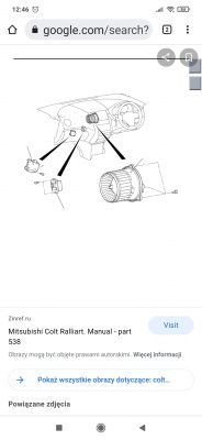 Mitsubishi Colt 2005r - Nadmuch przestał działać