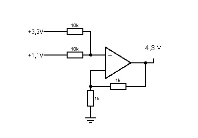 Dlaczego sumator na LM358N daje 0,67 V na wyjściu przy 5 V na wejściach?