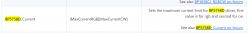Screenshot of documentation regarding the BP5758D_Current command and its function.