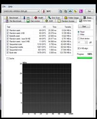 Screeny z HD Tune SAMSUNG HM500JI