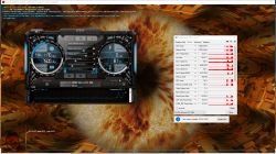 Zrzut ekranu FurMark z testu RTX 3060 pokazujący 81°C GPU i 104,5°C hot spot