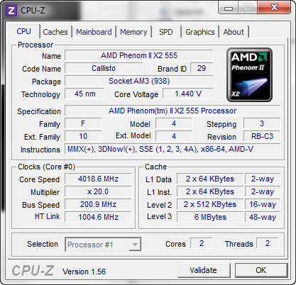 Overclocking Phenom II 550 BE