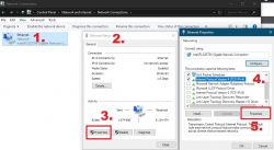 Instrukcja dostępu do właściwości karty sieciowej w systemie Windows
