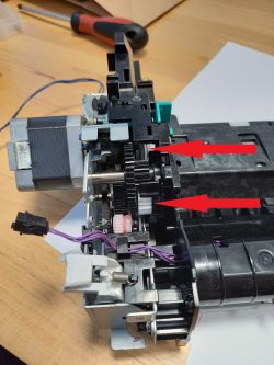 Canon MF416DW - zacięcie papieru, zużyte rolki, problem z napędem na rolkach i drucikiem