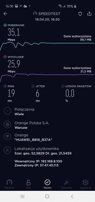 Wybór operatora LTE: T-mobile vs Orange, testy z Huawei B818