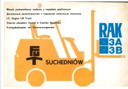 Katalog części DTR wózek jezdniowy podnośnikowy RAK FUT Suchedniów