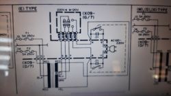 Kenwood KA-305: Identyfikacja i napięcia wyprowadzeń spalonego transformatora
