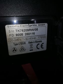 Siemens EQ7 - pęknięty zaparzacz Siemens EQ7 - pęknięty zaparzacz