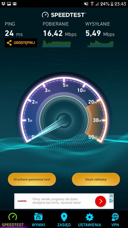 Niska prędkość internetu T-mobile do 20 Mb/s na routerze Huawei B525 - co robić?