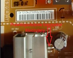 LG 43UP75003LF – schemat zasilacza lub typowe usterki, TV nie włącza się, zwarcie