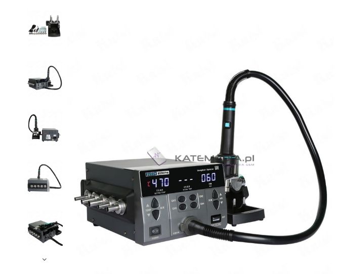 Porównanie stacji hot air QUICK 861DW i SUGON 8630 Pro - grzałka 1kW vs 1.3kW