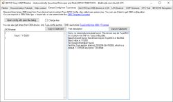 Screenshot of BK7231 Easy UART Flasher showing XR806 Tuya section offset