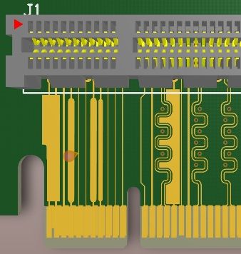 Altium Designer - połaczenie dwóch ścieżek i przelotki