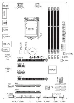 Gigabyte Z97P-D3 - komputer nie odpala przy 4 kościach ramu