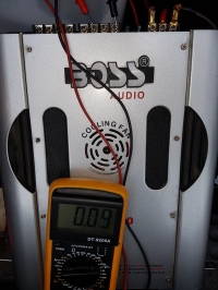 Boss BA-2900 - Brak sygnału na kanałach, dioda Power świeci, wentylator działa