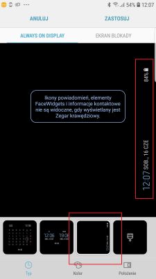 Jak aktywować zegar boczny na ekranie krawędziowym w Galaxy S7 Edge?