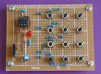 2-przewodowa klawiatura z użyciem timera 555