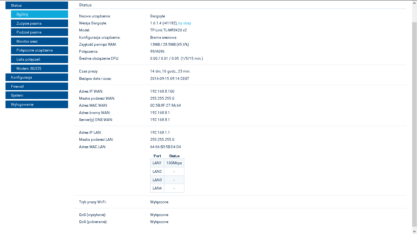 Huawei hg553 TL WR740N Router jako karta sieciowa dla TV