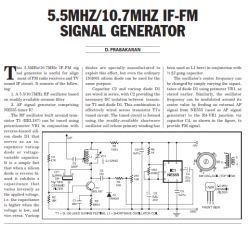 Budowa generatora sygnałowego FM - problem z uruchomieniem modułu 10,7 MHz