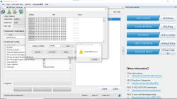 Screenshot of WCHISPStudio_V350 software showing EEPROM data read in hexadecimal format.