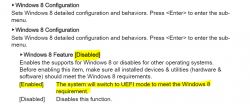 Instrukcja konfiguracji Windows 8 z zaznaczeniem funkcji włączających tryb UEFI.