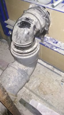 Problem z odpływem ścieków z wc