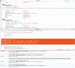 Screenshot of C source code with driver metadata comments and a documentation preview table below