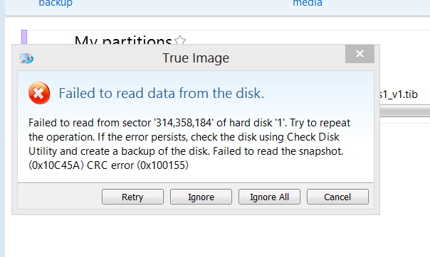 acronis true image clone disk ignore bad sectors