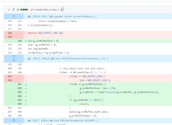 Screenshot showing changes in the source code of the cmd_script.c file in the OpenBK7231T_App project.