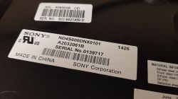 Sony Bravia 60W605B cienkie poziome paski na ciemnym obrazie