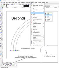 Zegar wykonany na woltomierzach