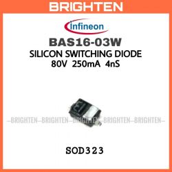 Image of BAS16-03W diode by Infineon in SOD-323 package.