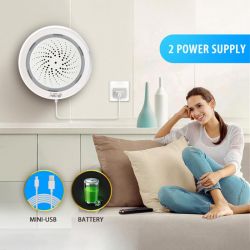 NAS-AB02W6 Ver 2.0 Tuya Siren+Temp+Humidity Sensor: Control LEDs with OpenBK Firmware
